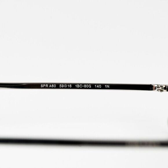 NEW Prada PRA60S 1BC80G Silver Grey Mirror Rectangle Unisex Sunglasses 0PR A60S - Picture 11 of 12